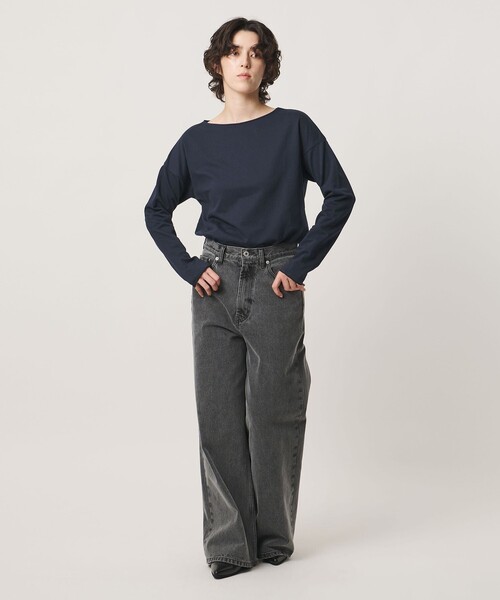MARW UNITED ARROWS(マルゥ ユナイテッドアローズ)の「<MARW UNITED ARROWS>ボートネック ロングスリーブ カットソー(Tシャツ/カットソー・レディース・ライトグレー/ブラック/ネイビー・FREE)」の11枚目の写真
