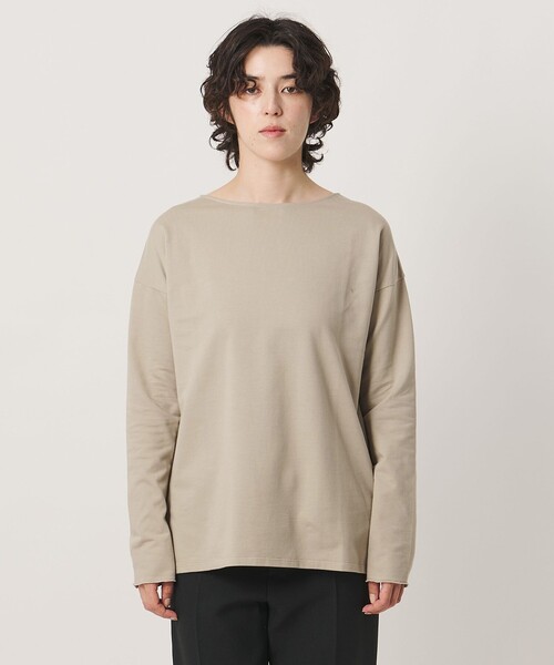 MARW UNITED ARROWS(マルゥ ユナイテッドアローズ)の「<MARW UNITED ARROWS>ボートネック ロングスリーブ カットソー(Tシャツ/カットソー・レディース・ライトグレー/ブラック/ネイビー・FREE)」の12枚目の写真