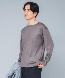 『マシンウォッシャブル』ハイクオリティウールロングスリーブTシャツ