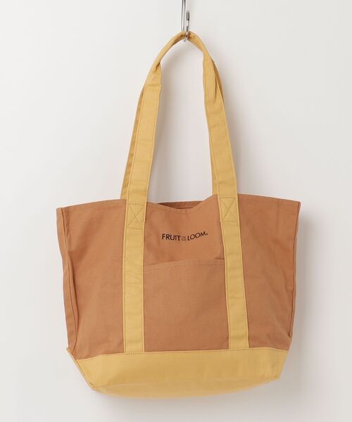 FRUIT OF THE LOOM（フルーツオブザルーム）の「【FRUIT OF THE LOOM/フルーツオブザルーム】CANVAS TOTE BAG M キャンバストート（トートバッグ・メンズ・ネイビー/ライトブラウン/グリーン/オフホワイト/ベージュ/ブルー/レッド系その他・FREE）」の3枚目の写真