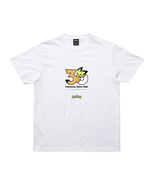 ZOZOSPOT(ゾゾスポット)の「Pokemon 30th Anniversary 1025 T-shirt 「ピチュー」(Tシャツ/カットソー・レディース・ホワイト・SMALL/MEDIUM/LARGE/X-LARGE/XX-LARGE/XXX-LARGE/100cm/110cm/120cm/130cm/140cm/150cm/160cm)」の1枚目の写真
