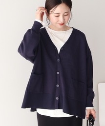 【WEB限定】バイパチVネックルーズカーディガン
