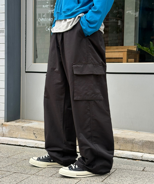 SIGNATURE（シグネチャ）の「ハーフバンディングカーブドカーゴパンツ[ブラック]（その他パンツ・レディース・その他・MEDIUM/LARGE）」の2枚目の写真