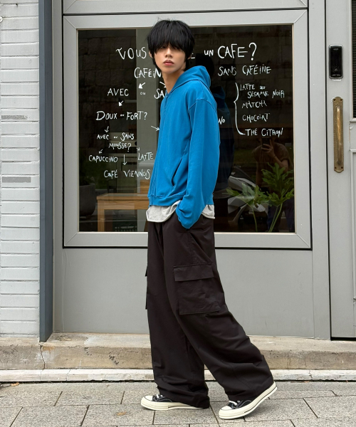 SIGNATURE（シグネチャ）の「ハーフバンディングカーブドカーゴパンツ[ブラック]（その他パンツ・レディース・その他・MEDIUM/LARGE）」の5枚目の写真