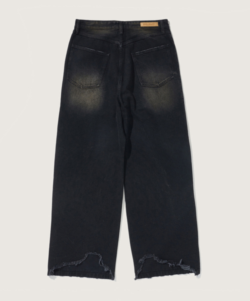 PLAC(プラック)の「 スタイリスト x フラック ワイドバギーデニムパンツ K93 ブラック(デニムパンツ・メンズ・その他・33inch/36inch/29inch/30inch/31inch/32inch/34inch/28inch)」の2枚目の写真