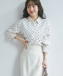 プリントヴィンテージサテンシャツ