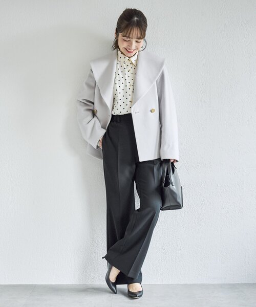 La boutique BonBon(ラブティックボンボン)の「プリントヴィンテージサテンシャツ(シャツ/ブラウス・レディース・ブラウン/オフホワイト・FREE)」の14枚目の写真