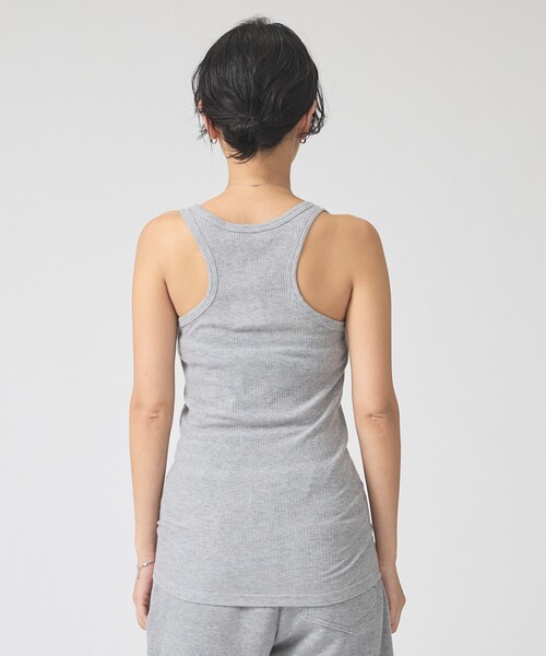 Rouge vif(ルージュヴィフ)の「【IRONING/アイロニング】SHEER RIB TANK タンクトップ(タンクトップ・レディース・ライトグレー・フリー)」の6枚目の写真