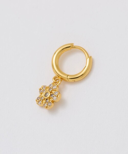 UNITED ARROWS（ユナイテッドアローズ）の「ミニフラワー&フープ ピアス（ピアス（両耳用）・レディース・ゴールド/シルバー・FREE）」の3枚目の写真