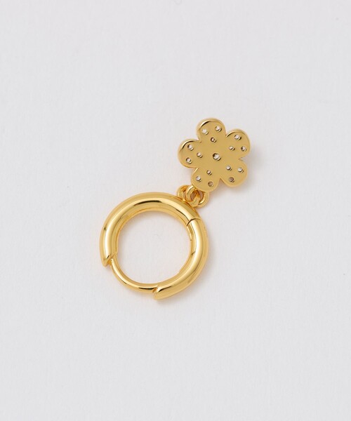 UNITED ARROWS（ユナイテッドアローズ）の「ミニフラワー&フープ ピアス（ピアス（両耳用）・レディース・ゴールド/シルバー・FREE）」の5枚目の写真