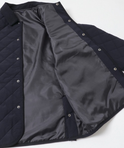 ITEMS URBANRESEARCH(アイテムズ アーバンリサーチ)の「襟コーデュロイ中綿 キルティングジャケット(ダウンジャケット/コート・メンズ・ネイビー/ベージュ/ブラック/ブルー系その他/ベージュ系その他/ブラック系その他・MEDIUM/LARGE)」の14枚目の写真