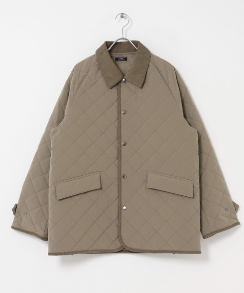 ITEMS URBANRESEARCH(アイテムズ アーバンリサーチ)の「襟コーデュロイ中綿 キルティングジャケット(ダウンジャケット/コート・メンズ・ネイビー/ベージュ/ブラック/ブルー系その他/ベージュ系その他/ブラック系その他・MEDIUM/LARGE)」の17枚目の写真