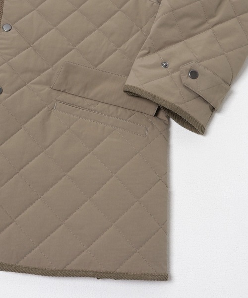 ITEMS URBANRESEARCH(アイテムズ アーバンリサーチ)の「襟コーデュロイ中綿 キルティングジャケット(ダウンジャケット/コート・メンズ・ネイビー/ベージュ/ブラック/ブルー系その他/ベージュ系その他/ブラック系その他・MEDIUM/LARGE)」の12枚目の写真