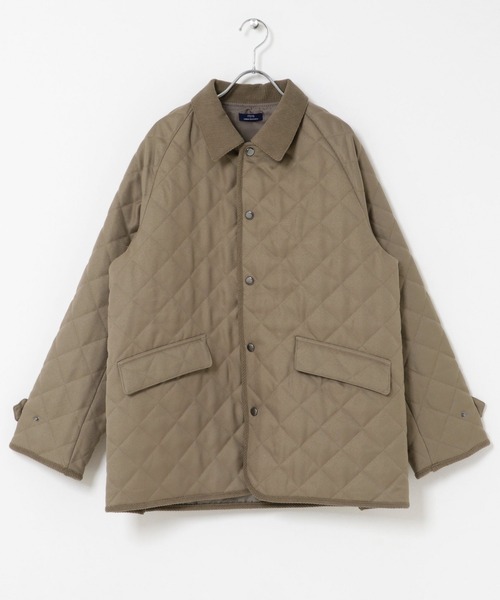 ITEMS URBANRESEARCH(アイテムズ アーバンリサーチ)の「襟コーデュロイ中綿 キルティングジャケット(ダウンジャケット/コート・メンズ・ネイビー/ベージュ/ブラック/ブルー系その他/ベージュ系その他/ブラック系その他・MEDIUM/LARGE)」の16枚目の写真
