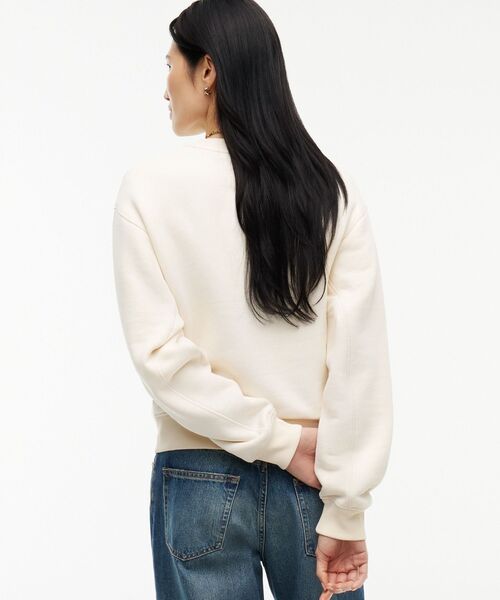 TOMMY HILFIGER（トミーヒルフィガー）の「クルーネックスウェットプルオーバー（スウェット・レディース・ネイビー/ホワイト・SMALL/MEDIUM/X-SMALL）」の11枚目の写真
