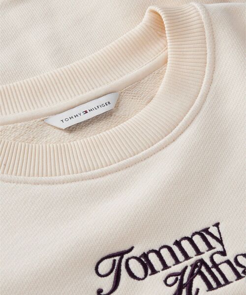TOMMY HILFIGER（トミーヒルフィガー）の「クルーネックスウェットプルオーバー（スウェット・レディース・ネイビー/ホワイト・SMALL/MEDIUM/X-SMALL）」の12枚目の写真
