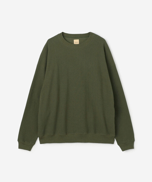 Sanca(サンカ)の「Sanca | コットンヘンプ サーフニットプルオーバー MEN(Tシャツ/カットソー・メンズ・グレー/グリーン系その他・3/2)」の2枚目の写真