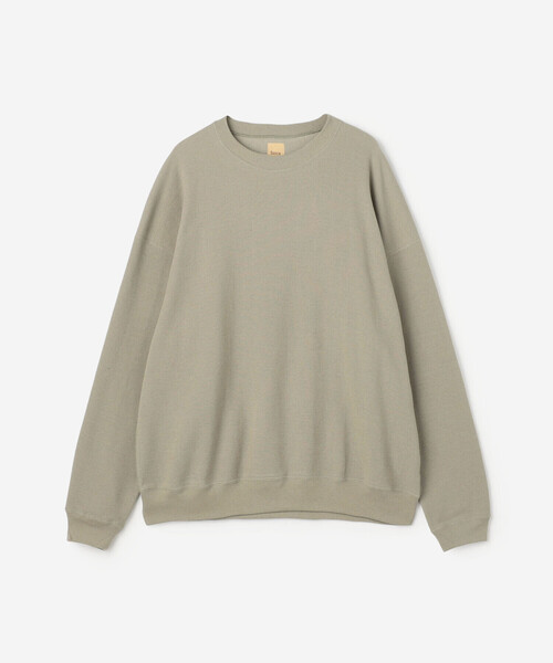 Sanca(サンカ)の「Sanca | コットンヘンプ サーフニットプルオーバー MEN(Tシャツ/カットソー・メンズ・グレー/グリーン系その他・3/2)」の3枚目の写真