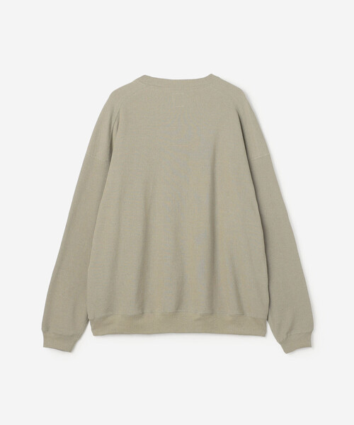Sanca(サンカ)の「Sanca | コットンヘンプ サーフニットプルオーバー MEN(Tシャツ/カットソー・メンズ・グレー/グリーン系その他・3/2)」の4枚目の写真