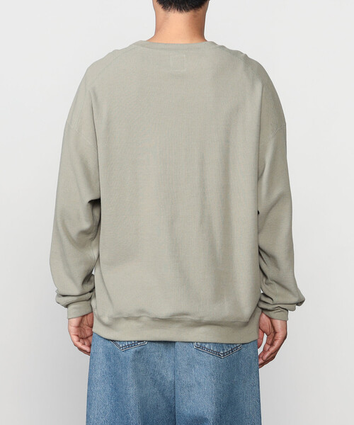 Sanca(サンカ)の「Sanca | コットンヘンプ サーフニットプルオーバー MEN(Tシャツ/カットソー・メンズ・グレー/グリーン系その他・3/2)」の10枚目の写真