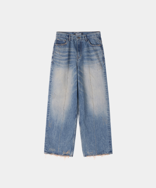 MAISON MINED(メゾンミネド)の「ヴィンテージダメージデニムパンツ ブルー(デニムパンツ・メンズ・その他・MEDIUM/LARGE)」の7枚目の写真