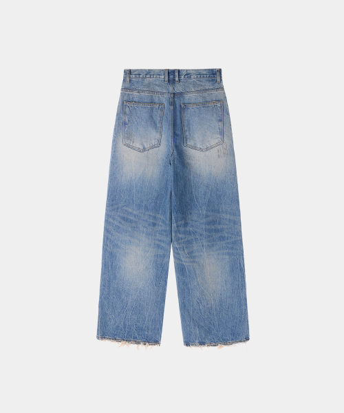 MAISON MINED(メゾンミネド)の「ヴィンテージダメージデニムパンツ ブルー(デニムパンツ・メンズ・その他・MEDIUM/LARGE)」の8枚目の写真