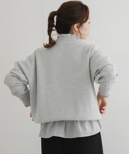 URBAN RESEARCH Sonny Label（アーバンリサーチサニーレーベル）の「スウェットライクロゴニット（ニット/セーター・レディース・ネイビー/チャコールグレー/グレー系その他・FREE）」の6枚目の写真