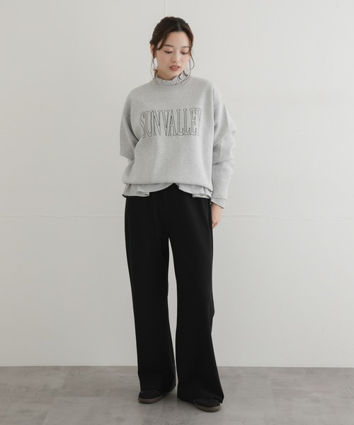 URBAN RESEARCH Sonny Label（アーバンリサーチサニーレーベル）の「スウェットライクロゴニット（ニット/セーター・レディース・ネイビー/チャコールグレー/グレー系その他・FREE）」の7枚目の写真