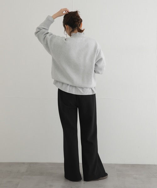 URBAN RESEARCH Sonny Label（アーバンリサーチサニーレーベル）の「スウェットライクロゴニット（ニット/セーター・レディース・ネイビー/チャコールグレー/グレー系その他・FREE）」の8枚目の写真