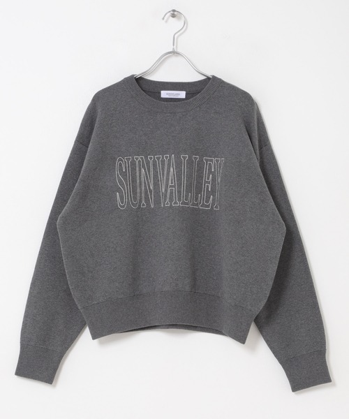 URBAN RESEARCH Sonny Label（アーバンリサーチサニーレーベル）の「スウェットライクロゴニット（ニット/セーター・レディース・ネイビー/チャコールグレー/グレー系その他・FREE）」の15枚目の写真