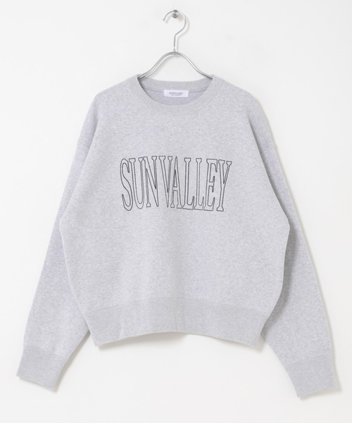URBAN RESEARCH Sonny Label（アーバンリサーチサニーレーベル）の「スウェットライクロゴニット（ニット/セーター・レディース・ネイビー/チャコールグレー/グレー系その他・FREE）」の17枚目の写真