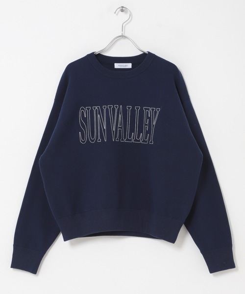 URBAN RESEARCH Sonny Label（アーバンリサーチサニーレーベル）の「スウェットライクロゴニット（ニット/セーター・レディース・ネイビー/チャコールグレー/グレー系その他・FREE）」の19枚目の写真