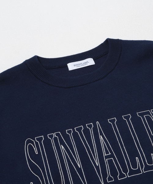 URBAN RESEARCH Sonny Label（アーバンリサーチサニーレーベル）の「スウェットライクロゴニット（ニット/セーター・レディース・ネイビー/チャコールグレー/グレー系その他・FREE）」の20枚目の写真