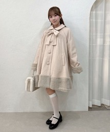 F i.n.t（フィント）の「ファー使いビッグリボンドールコート/fint フィント（その他アウター）」