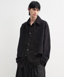 【IFANDONLYIF】パネル切替 クロップドジャケット