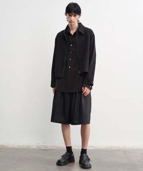 tageechita（タジチタ）の「【IFANDONLYIF】パネル切替 クロップドジャケット（ブルゾン・レディース・ブラック・L/M/S）」の3枚目の写真