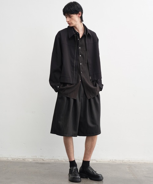 tageechita（タジチタ）の「【IFANDONLYIF】パネル切替 クロップドジャケット（ブルゾン・レディース・ブラック・L/M/S）」の5枚目の写真
