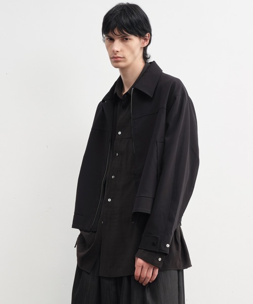 tageechita（タジチタ）の「【IFANDONLYIF】パネル切替 クロップドジャケット（ブルゾン・レディース・ブラック・L/M/S）」の6枚目の写真