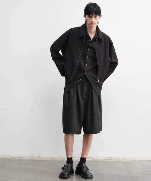 tageechita（タジチタ）の「【IFANDONLYIF】パネル切替 クロップドジャケット（ブルゾン・レディース・ブラック・L/M/S）」の8枚目の写真