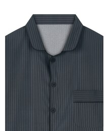 DOSSY（ドッシュ）の「[GLOBAL] シルクフィット モダン ブラック 長袖 カップルパジャマ ルームウェアセット（ルームウェア/パジャマ）」