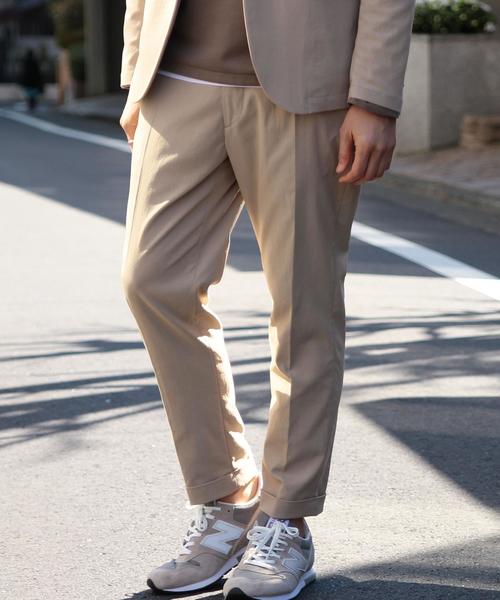 BEAUTY&YOUTH UNITED ARROWS（ビューティーアンドユースユナイテッドアローズ）の「BY ∴ ”TORAY” DOBBY アンクルパンツ◆（その他パンツ・メンズ・ベージュ/ネイビー・SMALL/X-LARGE/LARGE/MEDIUM）」の2枚目の写真