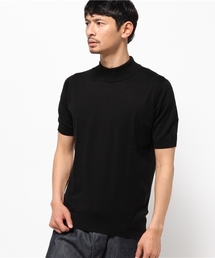 JOHN SMEDLEY モックネック M 黒　シーアイランドコットン 英国製 12129047_8_D_215.jpg