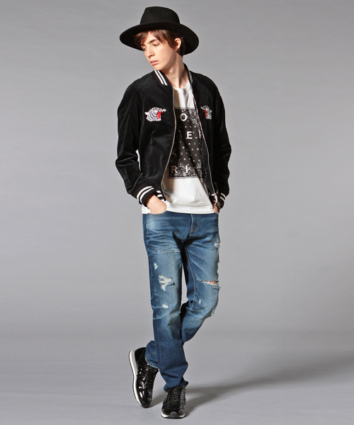 GUILD PRIME（ギルドプライム）の「【GUILD PRIME】MENS スーベニアブラックジャケット（ブルゾン・メンズ・ブラック・3/1/2）」の4枚目の写真