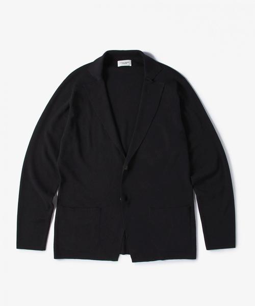UNITED ARROWS(ユナイテッドアローズ)の「USET コットン ハイゲージ ニット ジャケット◆(テーラードジャケット・メンズ・グレー/ブラウン/ネイビー・MEDIUM/SMALL/X-LARGE/LARGE)」の3枚目の写真