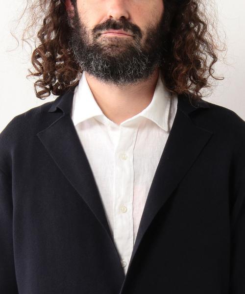 UNITED ARROWS(ユナイテッドアローズ)の「USET コットン ハイゲージ ニット ジャケット◆(テーラードジャケット・メンズ・グレー/ブラウン/ネイビー・MEDIUM/SMALL/X-LARGE/LARGE)」の15枚目の写真