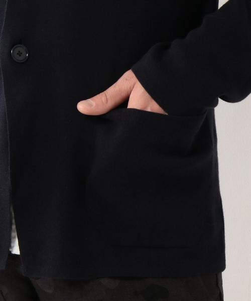 UNITED ARROWS(ユナイテッドアローズ)の「USET コットン ハイゲージ ニット ジャケット◆(テーラードジャケット・メンズ・グレー/ブラウン/ネイビー・MEDIUM/SMALL/X-LARGE/LARGE)」の17枚目の写真