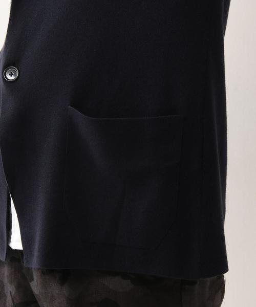 UNITED ARROWS(ユナイテッドアローズ)の「USET コットン ハイゲージ ニット ジャケット◆(テーラードジャケット・メンズ・グレー/ブラウン/ネイビー・MEDIUM/SMALL/X-LARGE/LARGE)」の18枚目の写真