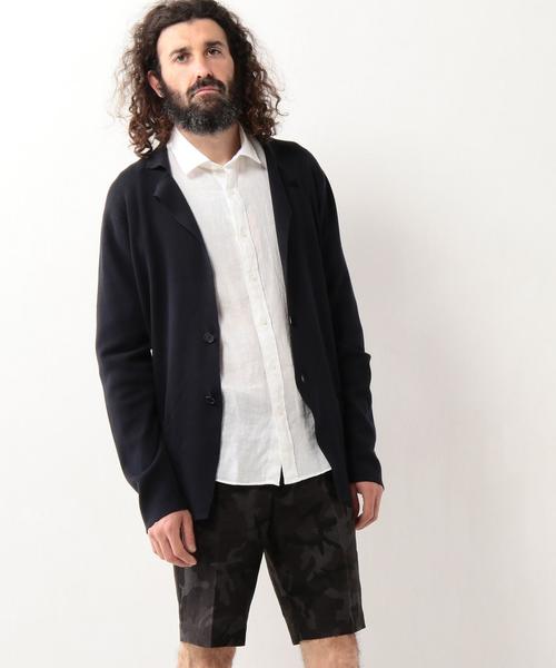UNITED ARROWS(ユナイテッドアローズ)の「USET コットン ハイゲージ ニット ジャケット◆(テーラードジャケット・メンズ・グレー/ブラウン/ネイビー・MEDIUM/SMALL/X-LARGE/LARGE)」の8枚目の写真
