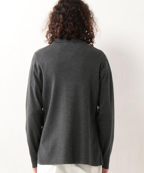 UNITED ARROWS(ユナイテッドアローズ)の「USET コットン ハイゲージ ニット ジャケット◆(テーラードジャケット・メンズ・グレー/ブラウン/ネイビー・MEDIUM/SMALL/X-LARGE/LARGE)」の10枚目の写真