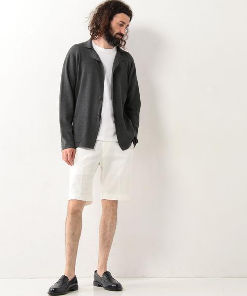 UNITED ARROWS(ユナイテッドアローズ)の「USET コットン ハイゲージ ニット ジャケット◆(テーラードジャケット・メンズ・グレー/ブラウン/ネイビー・MEDIUM/SMALL/X-LARGE/LARGE)」の13枚目の写真